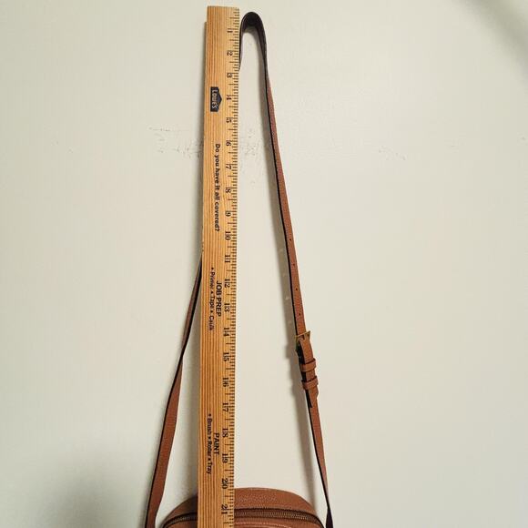 J Crew Bag Womens One Size Brown Pebbled Leather Crossbody Purse Monogram - Picture 12 of 12